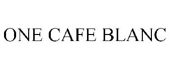 ONE CAFE BLANC