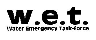 W.E.T. WATER EMERGENCY TASK-FORCE