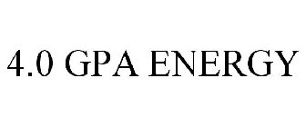 4.0 GPA ENERGY