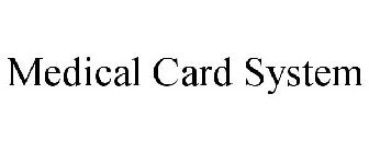 MEDICAL CARD SYSTEM