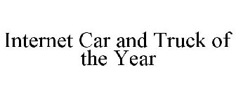 INTERNET CAR AND TRUCK OF THE YEAR