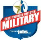 MOST VALUABLE EMPLOYER MILITARY CIVILIANJOBS.COM