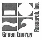GREEN ENERGY RESEARCH, INC.