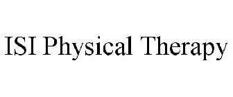 ISI PHYSICAL THERAPY