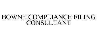 BOWNE COMPLIANCE FILING CONSULTANT