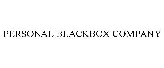 PERSONAL BLACKBOX COMPANY