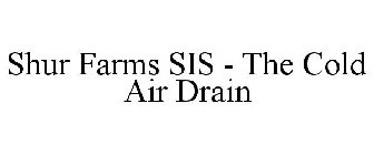 SHUR FARMS SIS - THE COLD AIR DRAIN