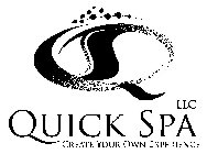 QS QUICK SPA LLC CREATE YOUR OWN EXPERIENCE