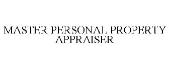 MASTER PERSONAL PROPERTY APPRAISER