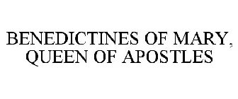 BENEDICTINES OF MARY, QUEEN OF APOSTLES