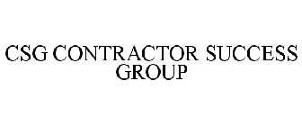 CSG CONTRACTOR SUCCESS GROUP