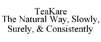 TEAKARE THE NATURAL WAY, SLOWLY, SURELY, & CONSISTENTLY