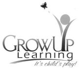 GROW UP LEARNING IT'S CHILD'S PLAY!