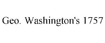GEO. WASHINGTON'S 1757