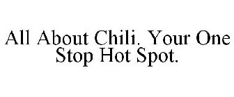 ALL ABOUT CHILI. YOUR ONE STOP HOT SPOT.