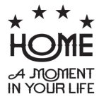 HOME A MOMENT IN YOUR LIFE