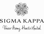 SIGMA KAPPA VOICES STRONG. HEARTS UNITED.