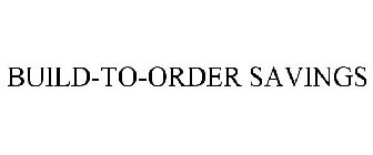 BUILD-TO-ORDER SAVINGS
