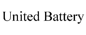 UNITED BATTERY