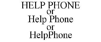 HELP PHONE OR HELP PHONE OR HELPPHONE