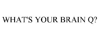 WHAT'S YOUR BRAIN Q?