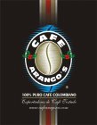 CAFE ARANGO'S 100% PURO CAFÉ COLOMBIANO EXPORTADORES DE CAFÉ TOSTADO WWW.CAFEARAGONES.COM