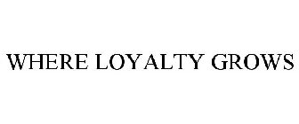 WHERE LOYALTY GROWS