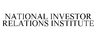 NATIONAL INVESTOR RELATIONS INSTITUTE