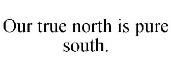 OUR TRUE NORTH IS PURE SOUTH.