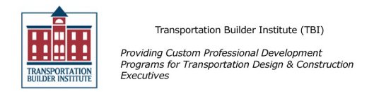 TRANSPORTATION BUILDER INSTITUTE