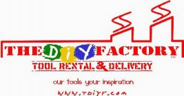 THE DIY FACTORY LLC TOOL RENTAL & DELIVERY OUR TOOLS. YOUR INSPIRATION. WWW.TDIYF.COM
