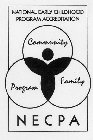 NATIONAL EARLY CHILDHOOD PROGRAM ACCREDITATION COMMUNITY PROGRAM FAMILY NECPA