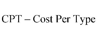 CPT - COST PER TYPE