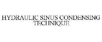 HYDRAULIC SINUS CONDENSING TECHNIQUE