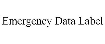 EMERGENCY DATA LABEL