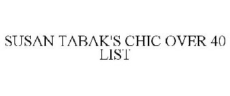 SUSAN TABAK'S CHIC OVER 40 LIST