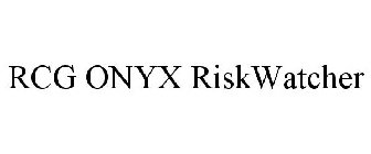 RCG ONYX RISKWATCHER