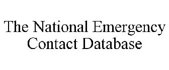 THE NATIONAL EMERGENCY CONTACT DATABASE
