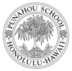 PUNAHOU SCHOOL HONOLULU · HAWAII 1841