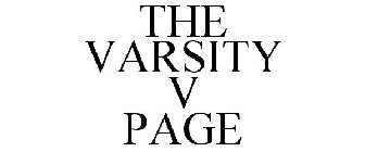 THE VARSITY V PAGE
