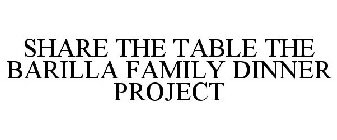SHARE THE TABLE THE BARILLA FAMILY DINNER PROJECT