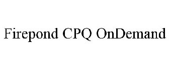 FIREPOND CPQ ONDEMAND