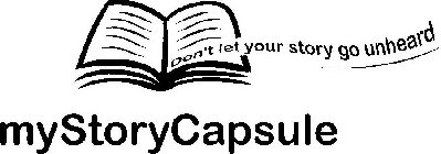 MYSTORYCAPSULE DON'T LET YOUR STORY GO UNHEARD