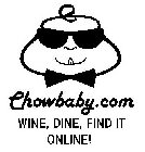 CHOWBABY.COM WINE, DINE, FIND IT ONLINE!