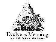 EVOLVE TO MEANING LIVING LIFE WITH PASSION - MEANING - HAPPINESS