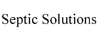 SEPTIC SOLUTIONS