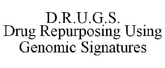 D.R.U.G.S. DRUG REPURPOSING USING GENOMIC SIGNATURES