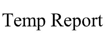 TEMP REPORT
