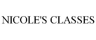 NICOLE'S CLASSES