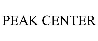 PEAK CENTER